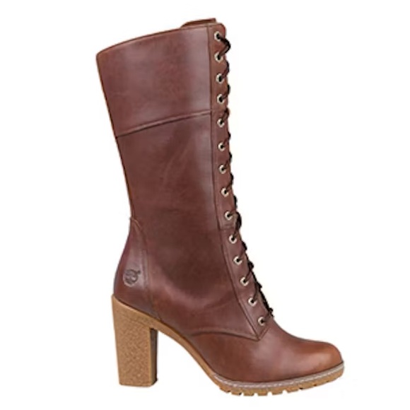 Timberland Glancy Lace Up Brown Boots - Picture 1 of 13
